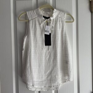 White Sleeveless Top NWT